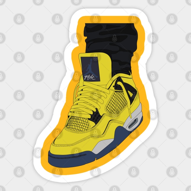 lightning yellow 2021 Sticker by rajibdeje@gmail.com